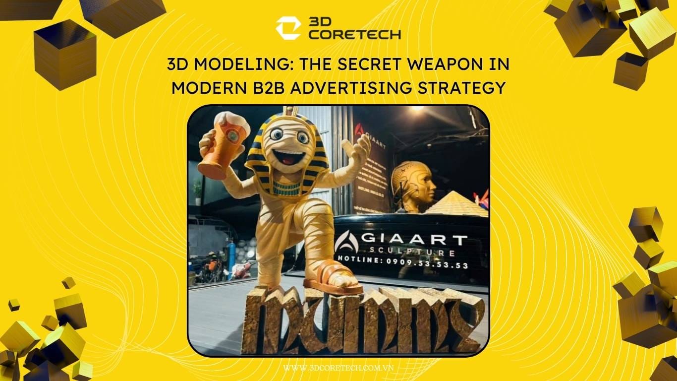 Dịch vụ gia công mô hình 3D quảng cáo tại 3D CoreTech
