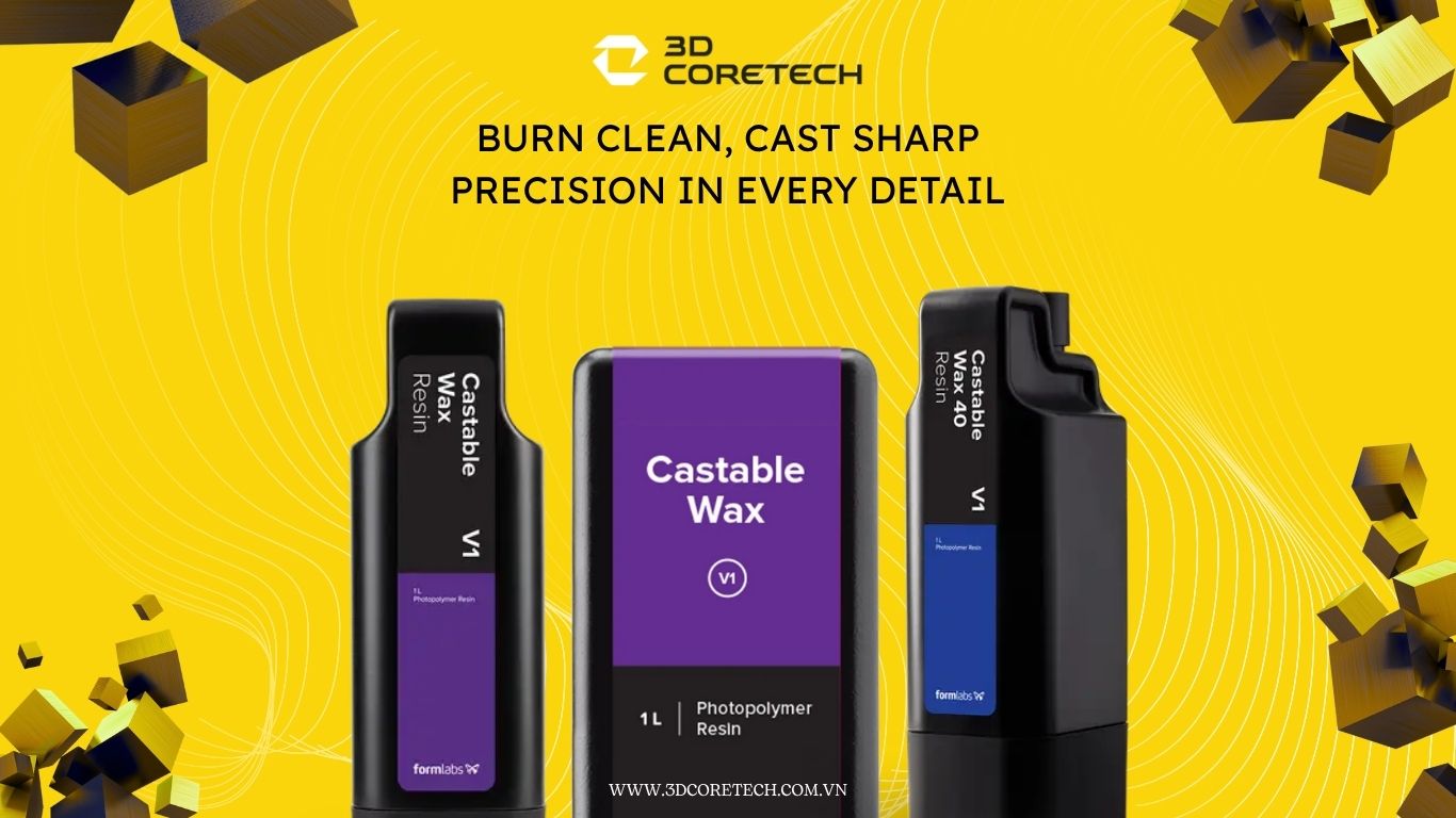 resin Castable Wax, resin đúc nữ trang, resin không tro, resin kim hoàn