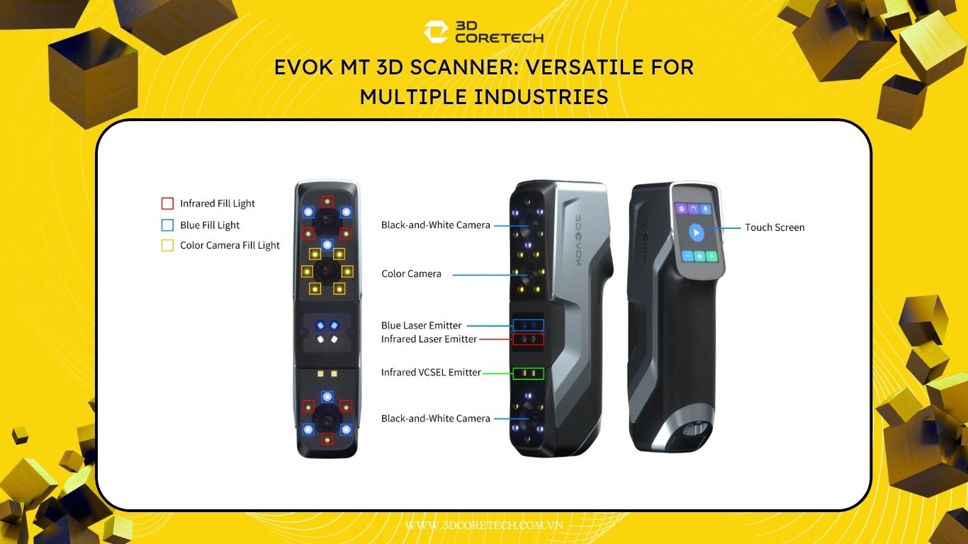 Máy quét 3D EVOK MT: Linh hoạt cho nhiều ngành công nghiệp