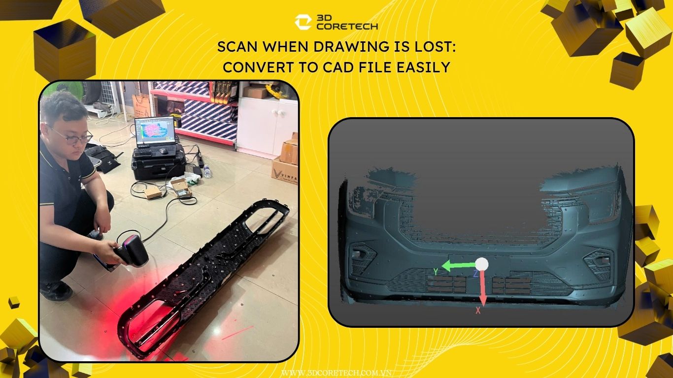 Scan khi mất bản vẽ: Chuyển sang file CAD dễ dàng