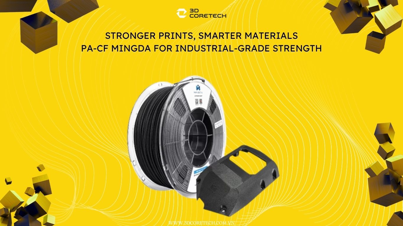 PA-CF MingDa, sợi carbon Nylon, PA-CF chống mài mòn, vật liệu in chịu lực cao
