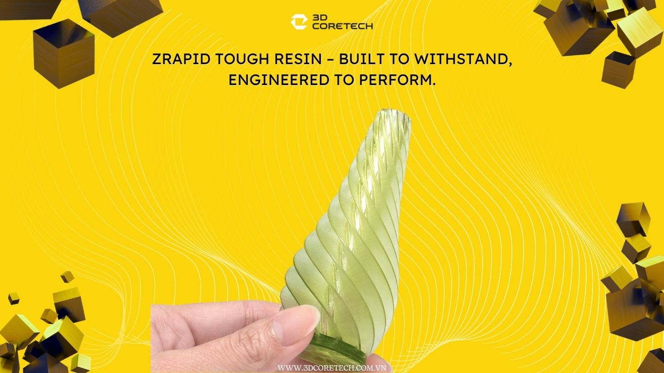 nhựa ZRapid chịu lực, resin kỹ thuật ZRapid, vật liệu in bền cơ học, in vỏ máy