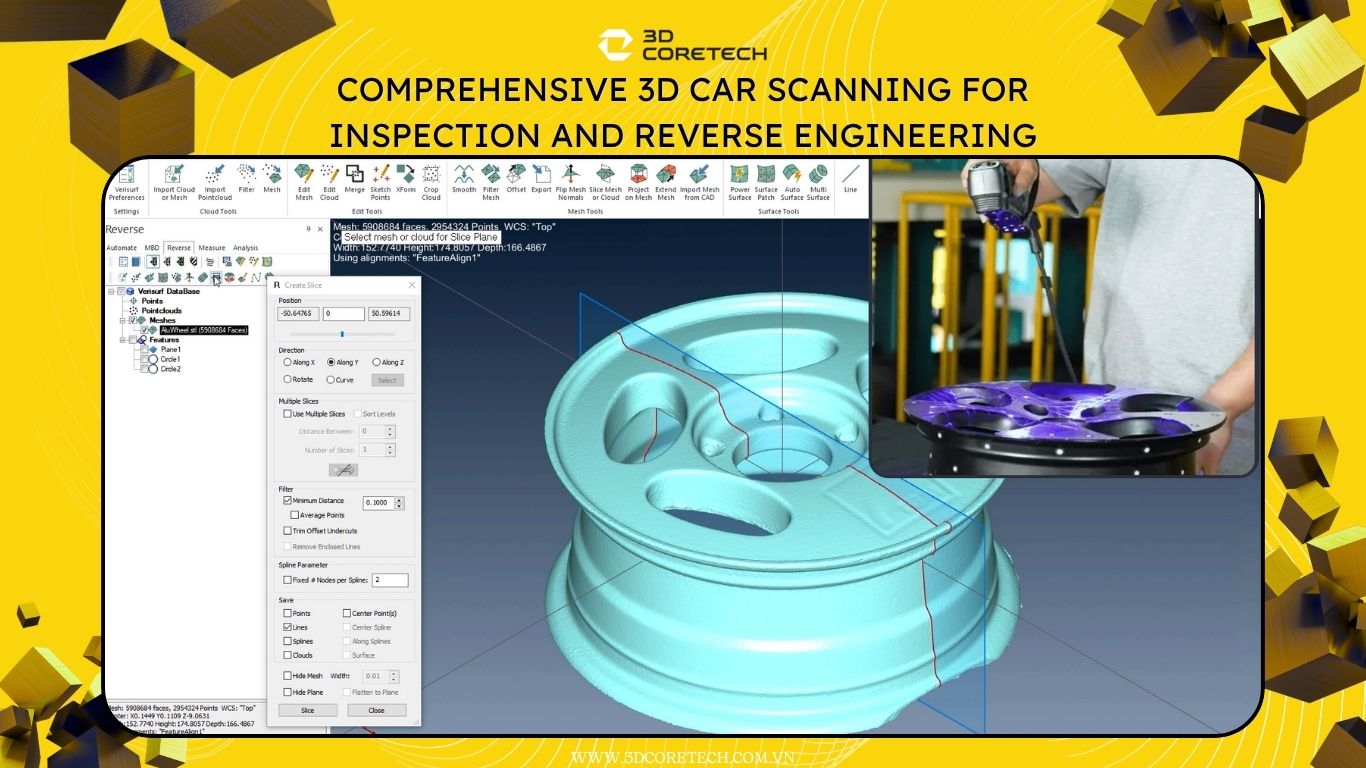 Scan 3D ô tô toàn diện phục vụ kiểm tra và thiết kế ngược