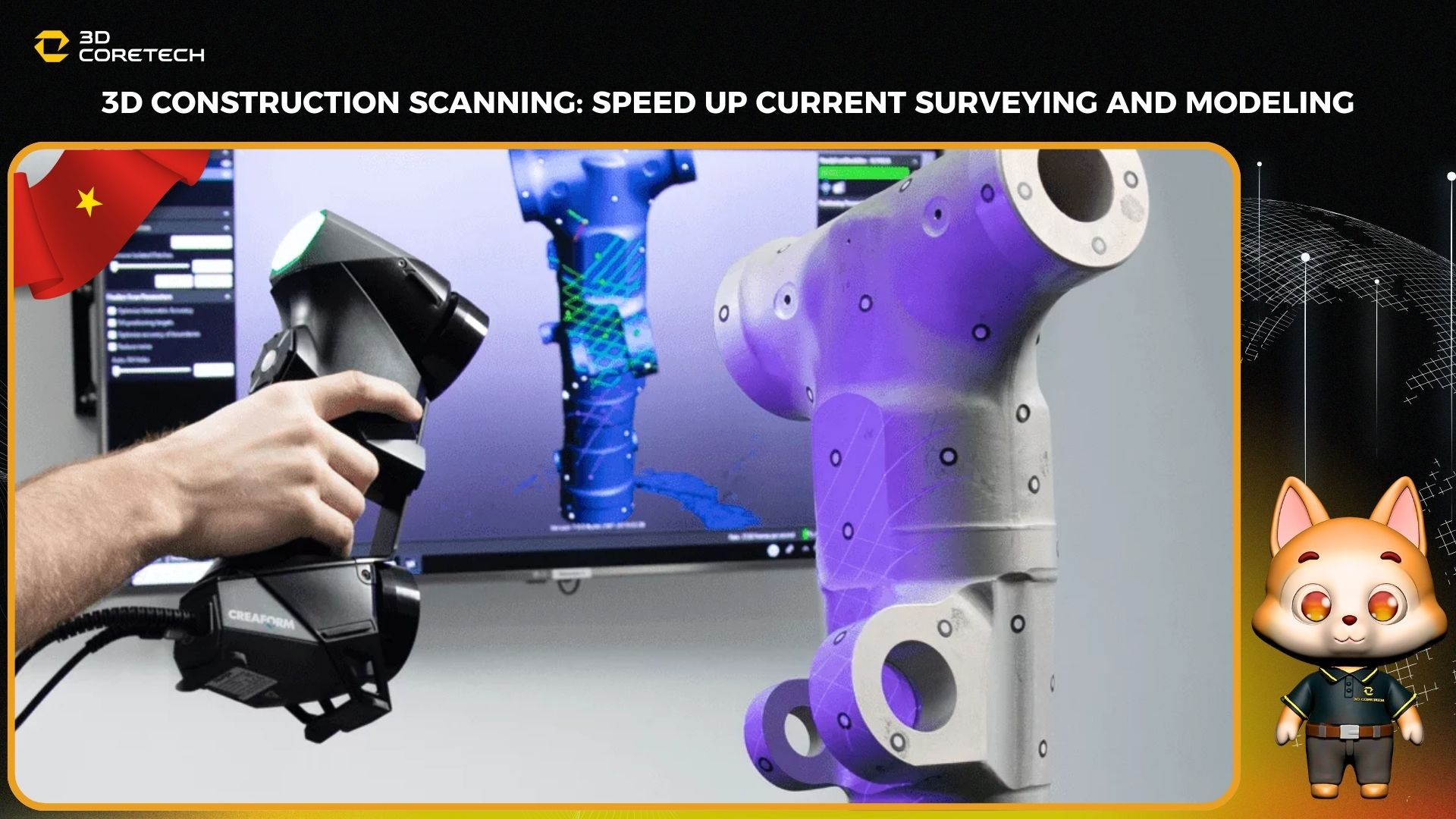 Scan 3D công trình: Tăng tốc khảo sát và mô hình hóa hiện trạng