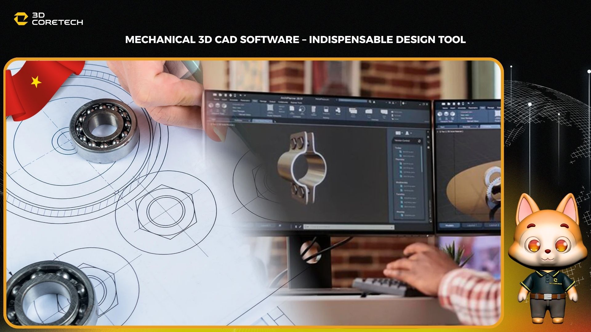 Phần mềm CAD 3D cơ khí – Công cụ thiết kế không thể thiếu