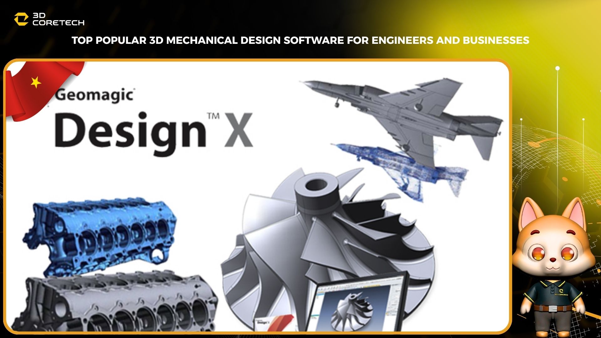 Top phần mềm thiết kế cơ khí 3D phổ biến cho kỹ sư và doanh nghiệp