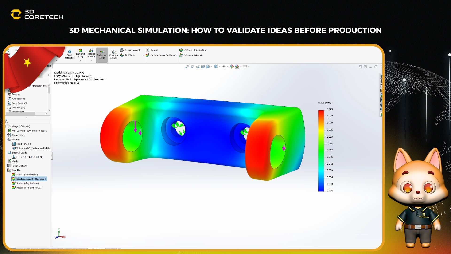 Mô phỏng cơ khí 3D: Cách kiểm chứng ý tưởng trước khi sản xuất