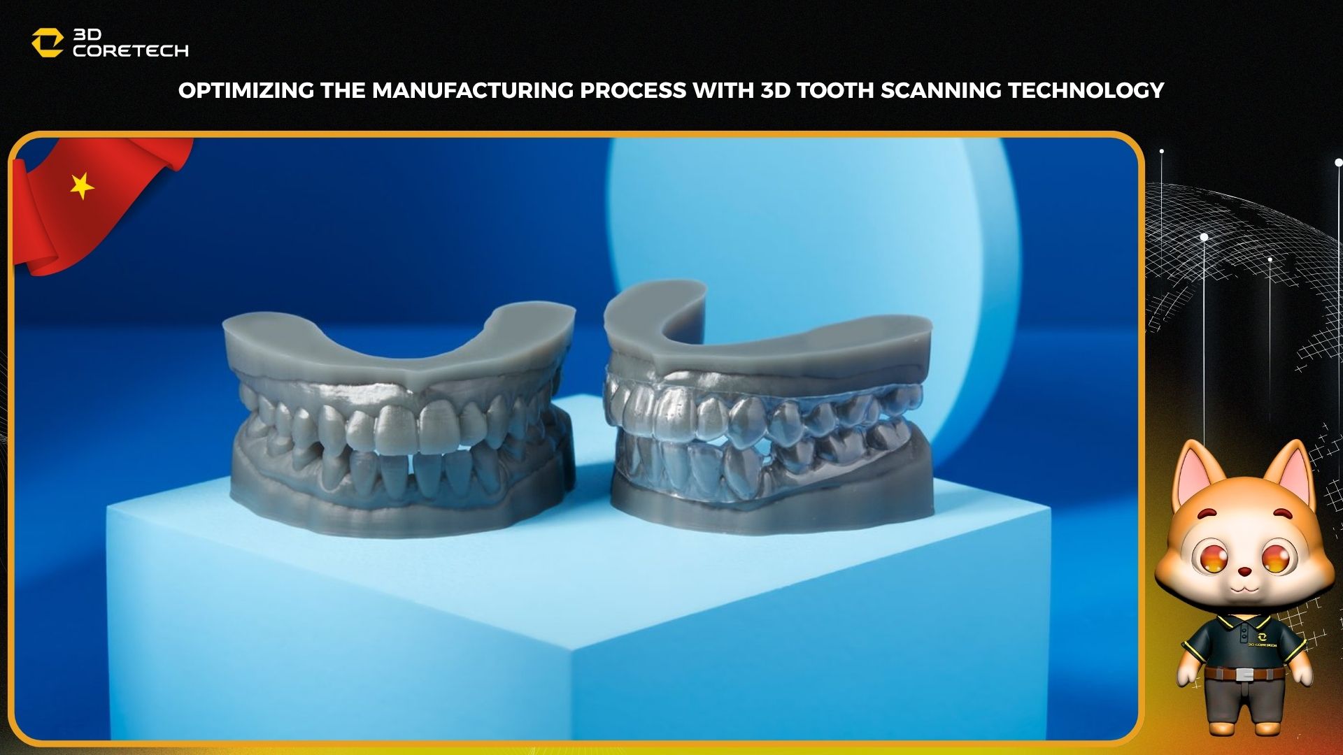 Tối ưu quy trình chế tác bằng công nghệ scan mẫu răng 3D