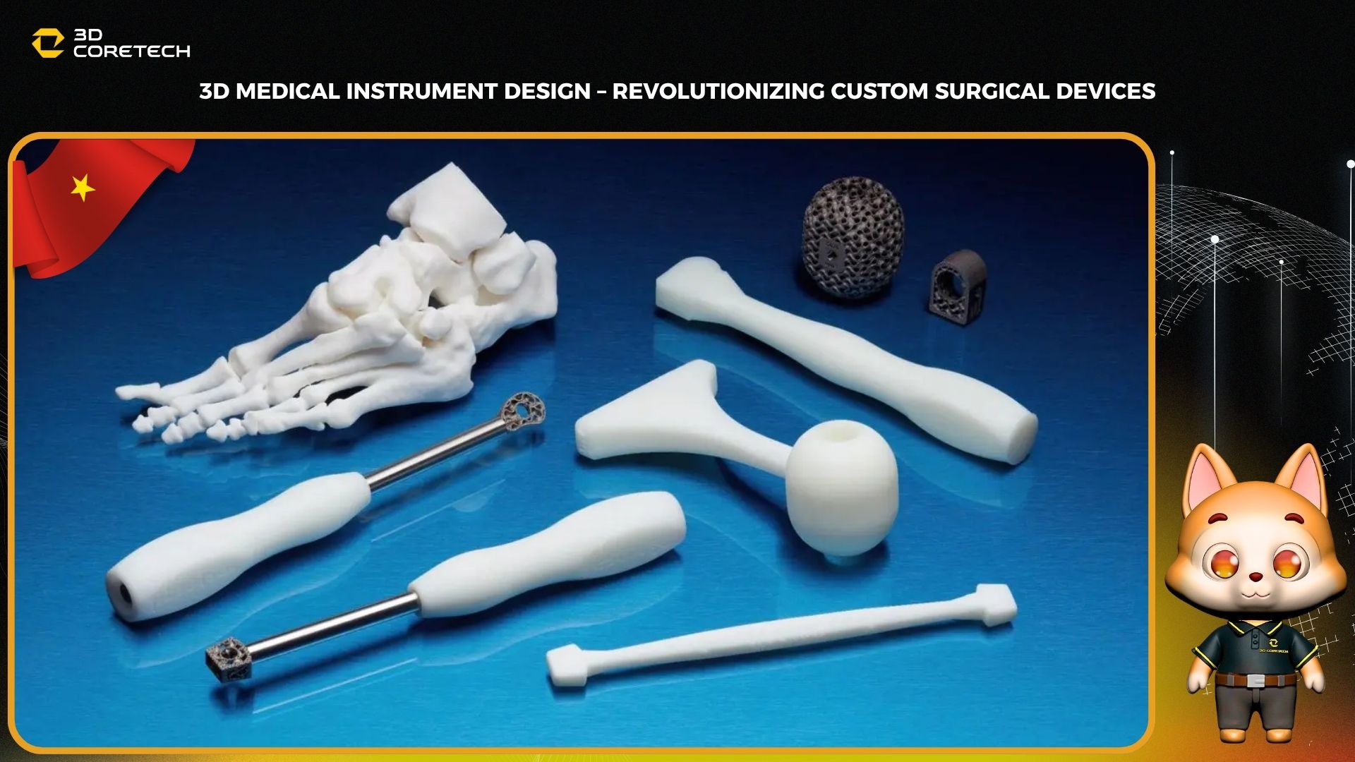 Thiết kế dụng cụ y tế 3D – Cách mạng hóa thiết bị phẫu thuật tùy chỉnh