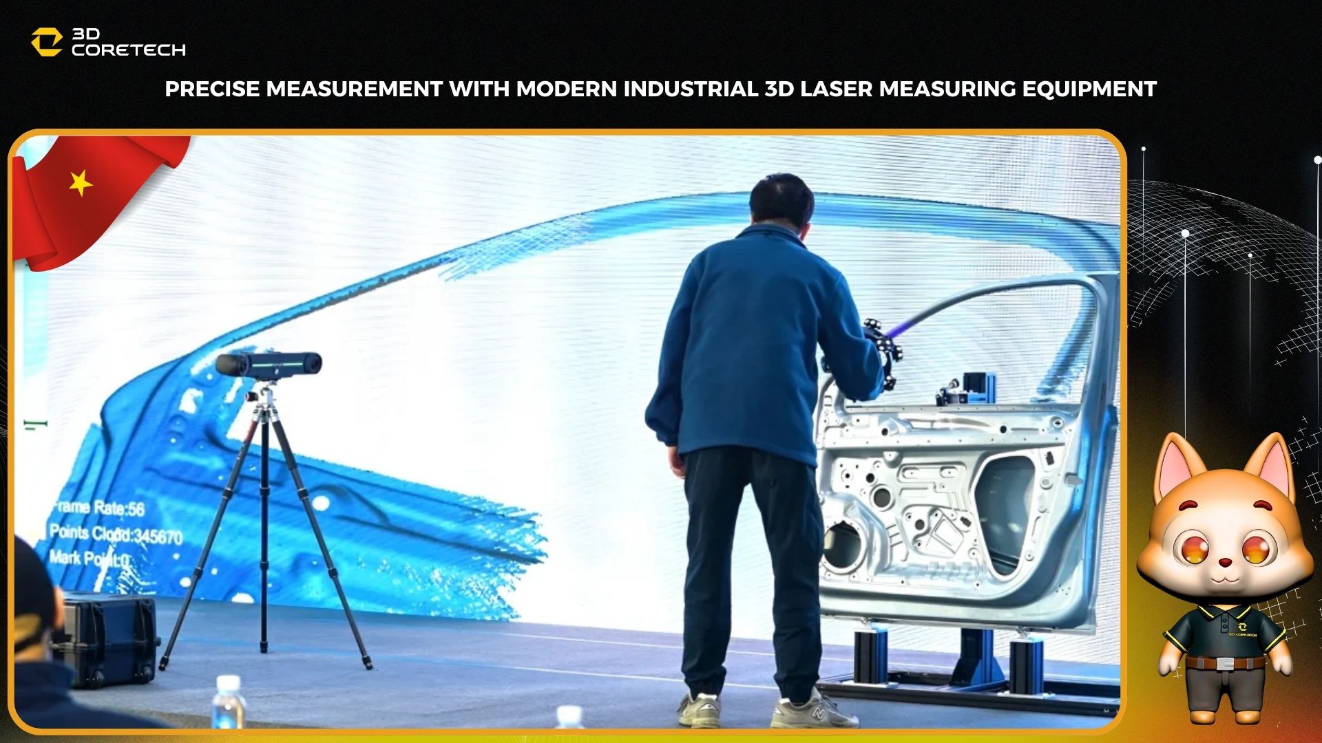 Đo lường chính xác với thiết bị đo laser 3D trong công nghiệp hiện đại