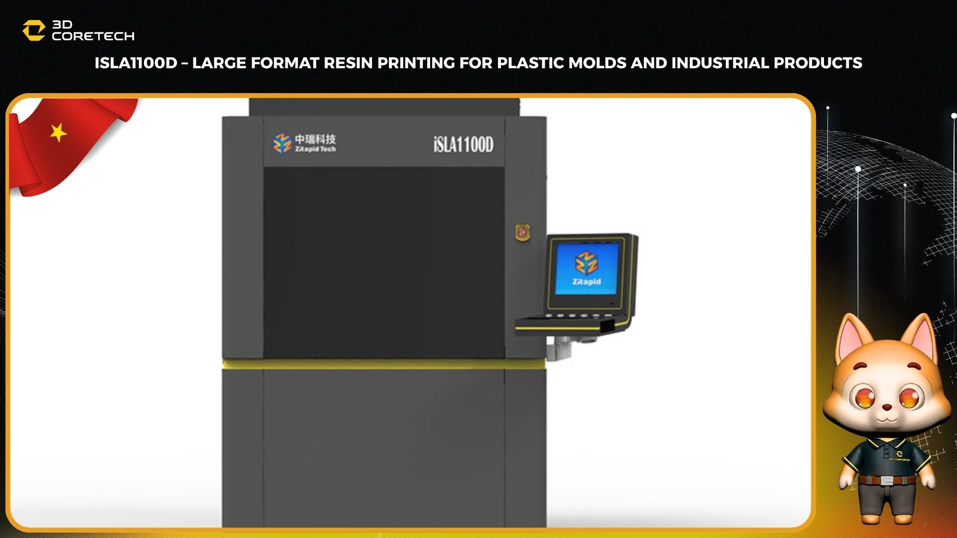 iSLA1100D – Large format resin printing for plastic molds and industrial products