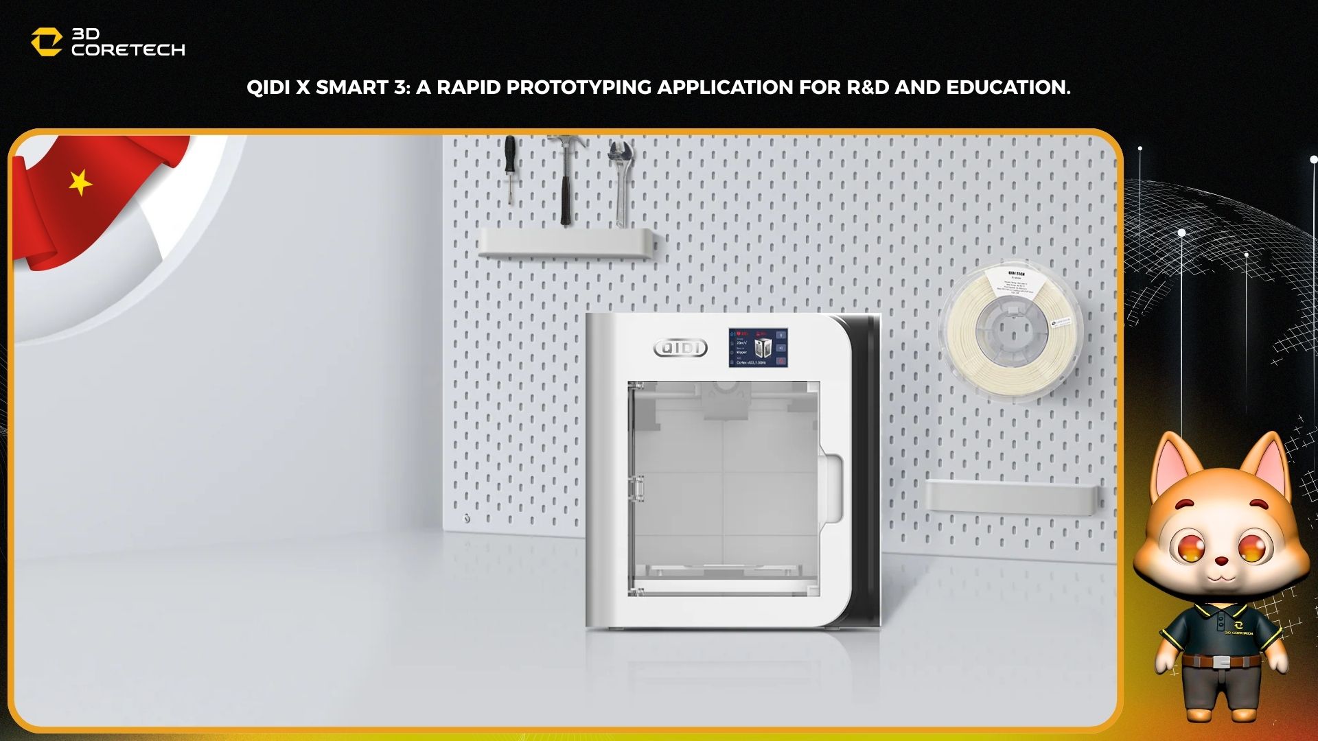 QiDi x smart 3: Ứng dụng in mẫu thử nhanh cho R&D và giáo dục