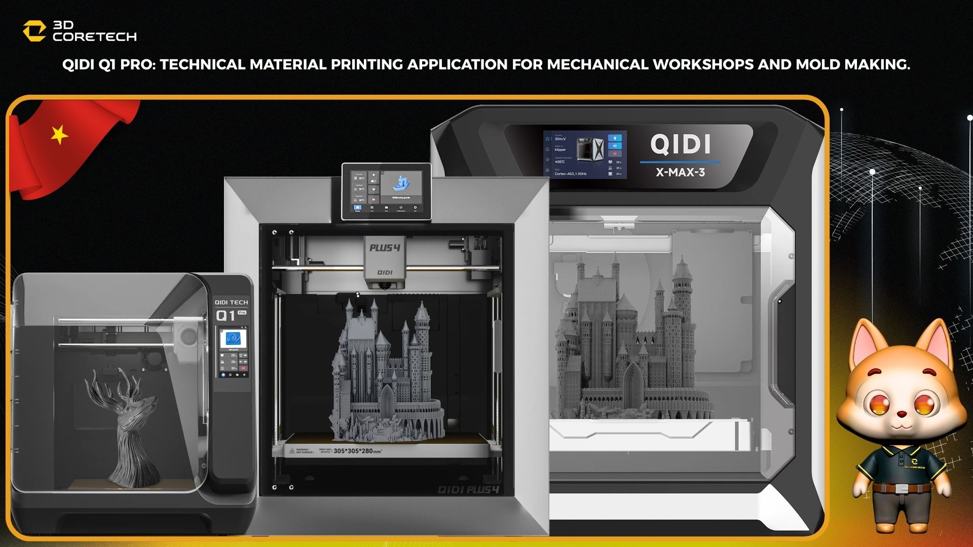 Qidi Q1 Pro: Ứng dụng in vật liệu kỹ thuật cho xưởng cơ khí và khuôn mẫu