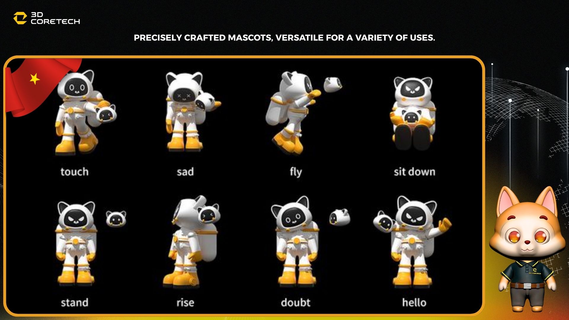 Gia công mascot chính xác, linh hoạt cho nhiều mục đích sử dụng
