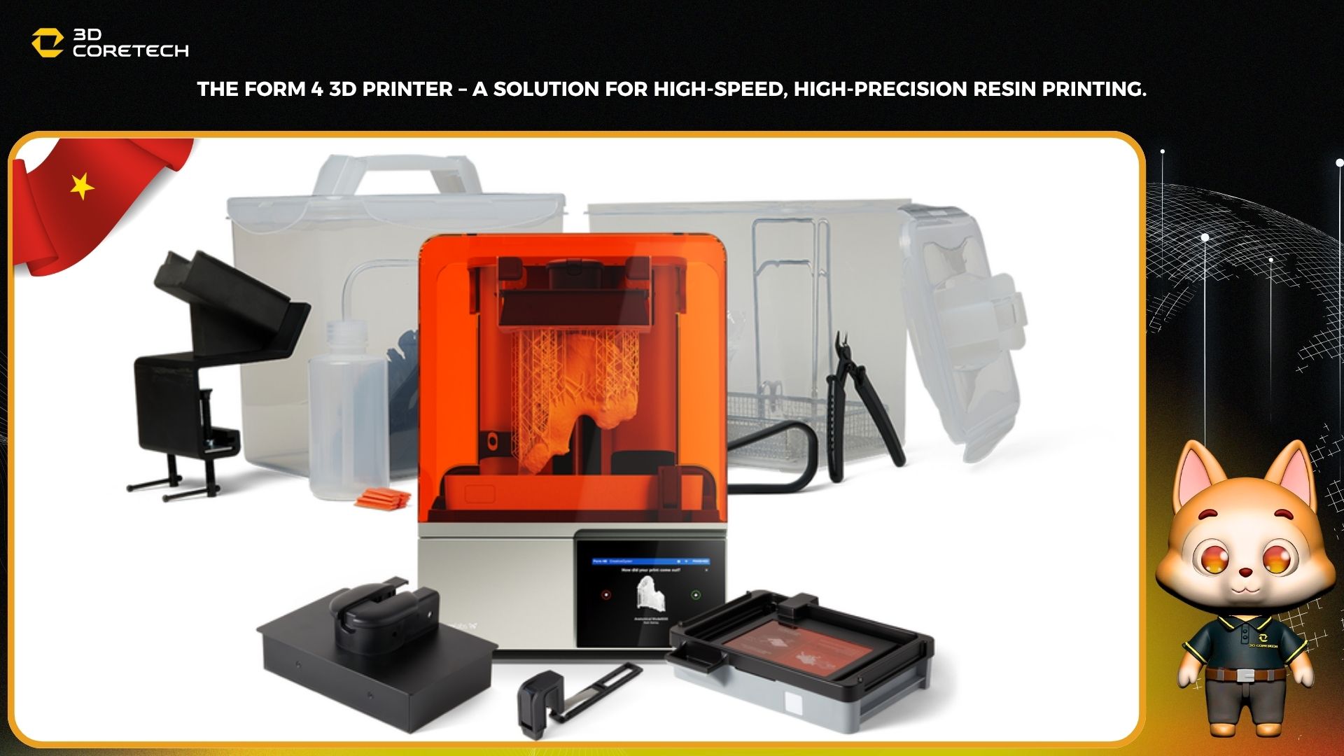 Máy in 3D Form 4 – Giải pháp in resin tốc độ cao, độ chính xác vượt trội