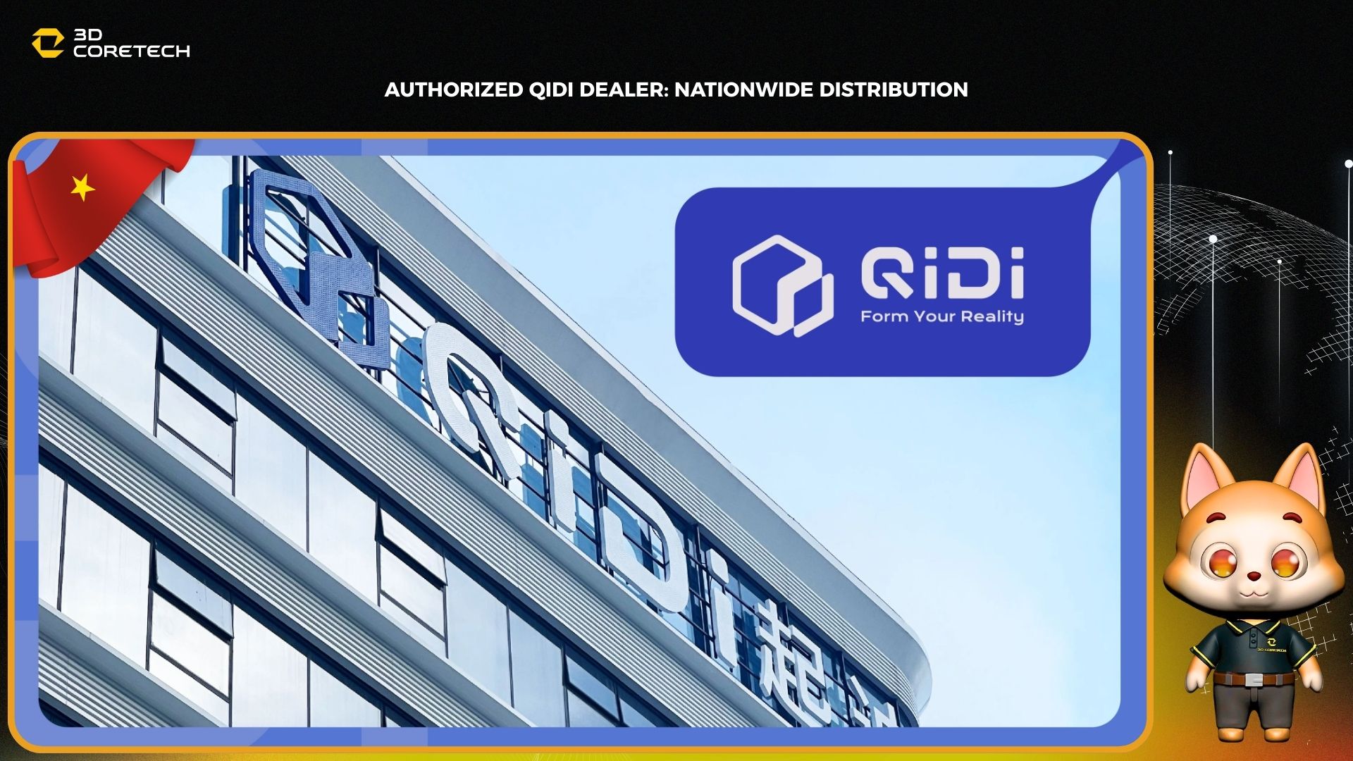 Đại lý QiDi chính hãng: 3D CoreTecgh phân phối toàn quốc