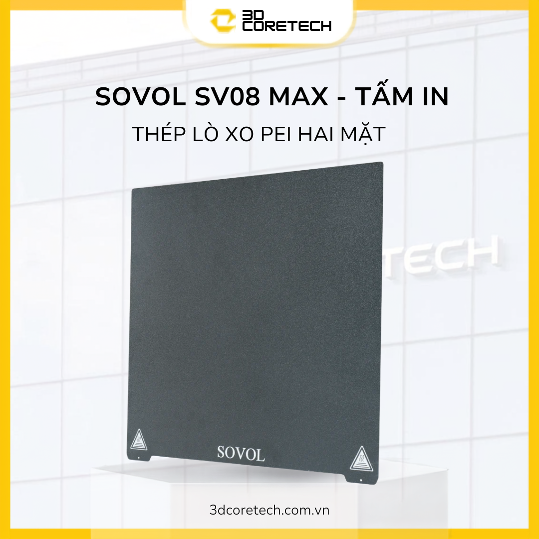 Tấm in Chính Hãng Sovol SV08 MAX - Flexible Steel Build Plate Kit - Ảnh 2